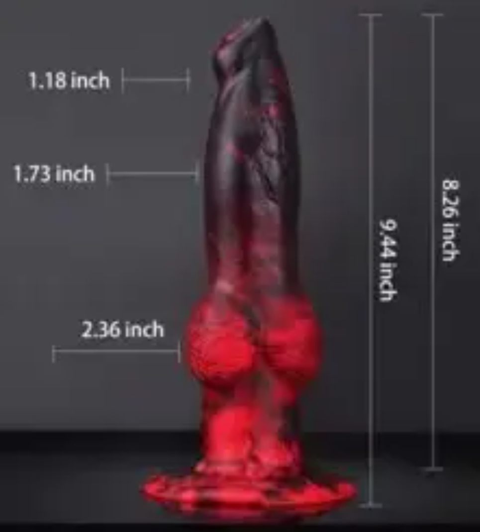 Crimson Beast 2-in-1 Thrusting & Vibrating Dildo