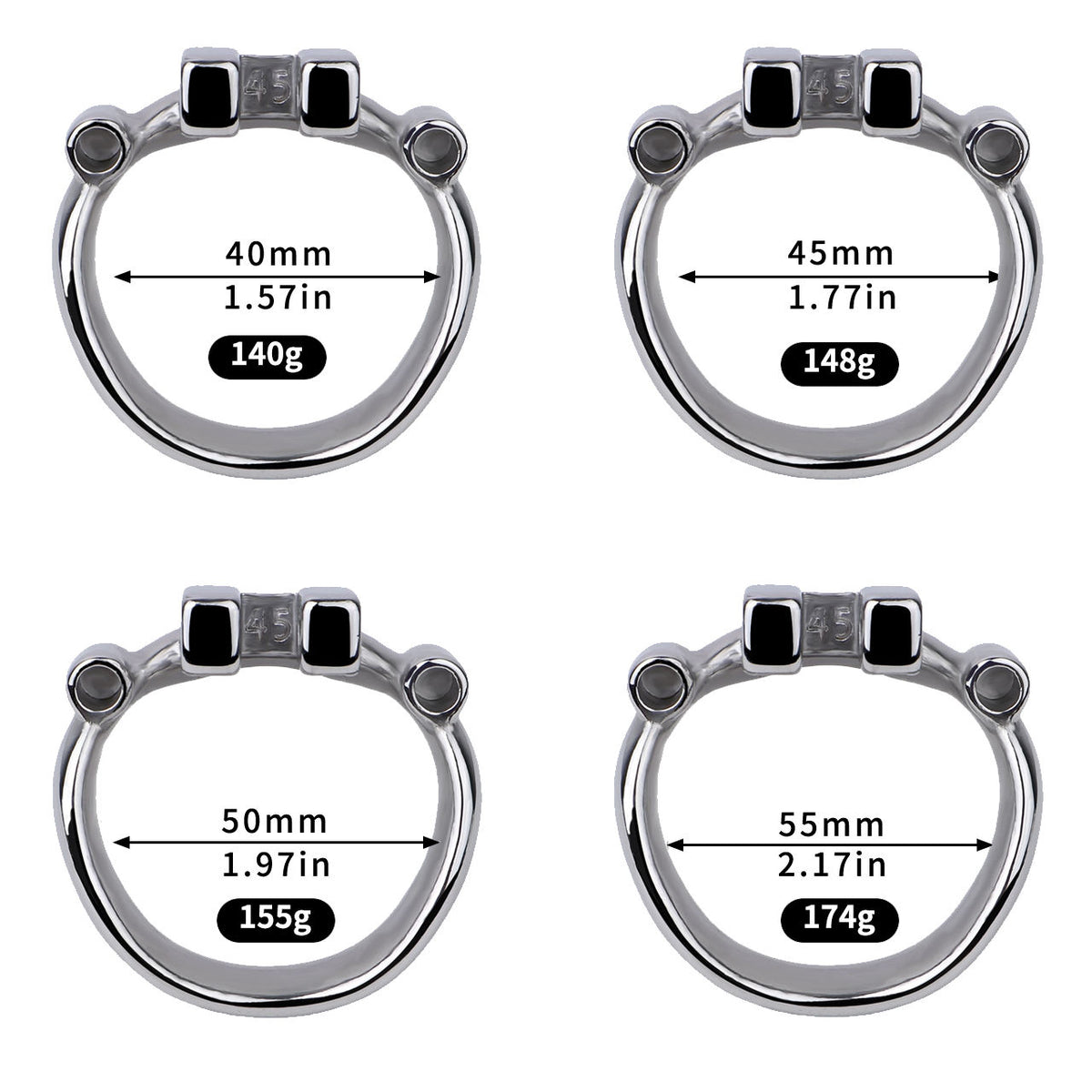 FRRK-265 Thickened Flat Heavy Chastity Cage