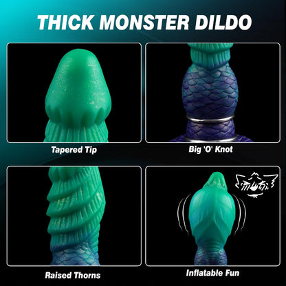 Inflatable Dildo Monster Knot Dildo, Fantasy Horse Inflatable Butt Plug