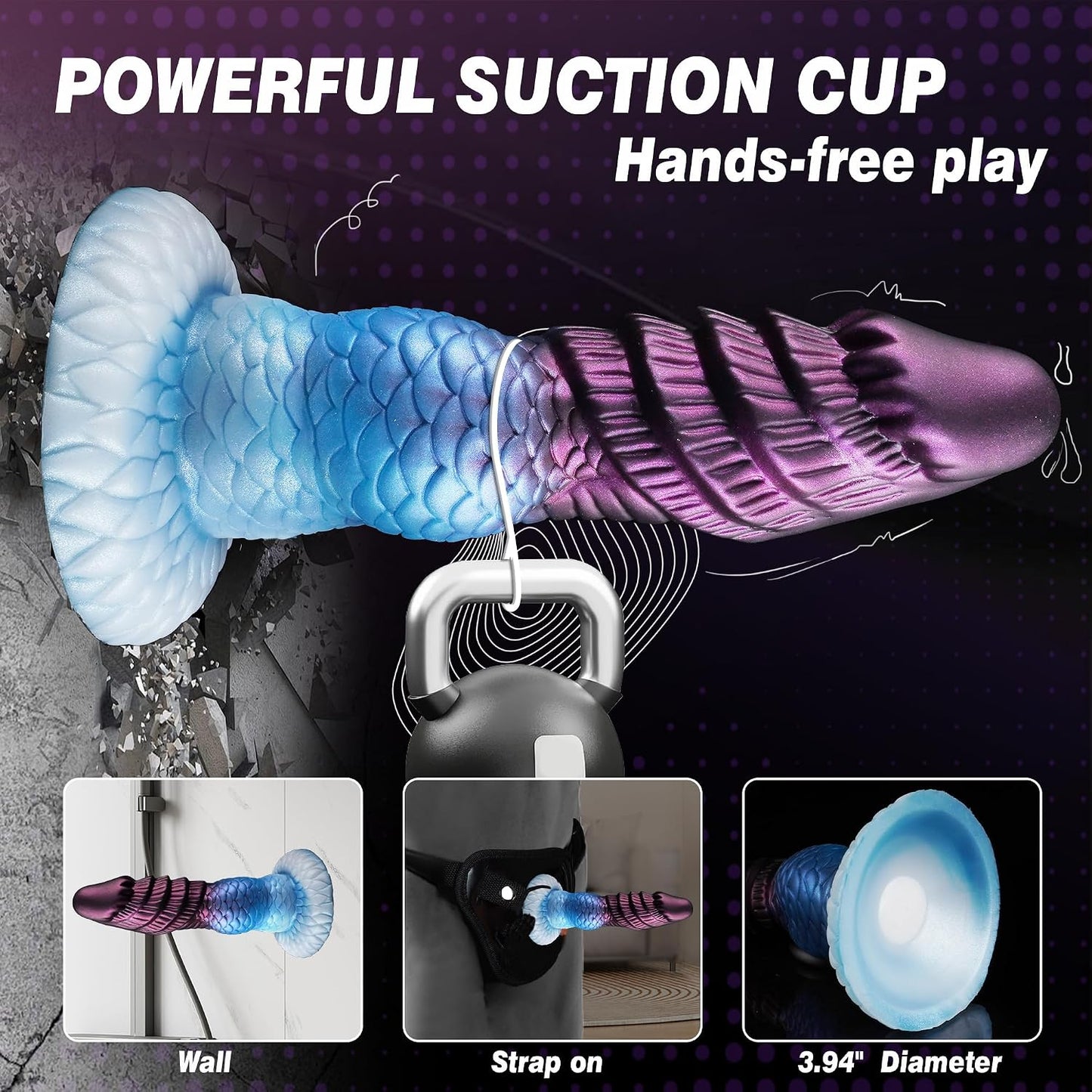 Inflatable Dildo Monster Knot Dildo, Fantasy Horse Inflatable Butt Plug