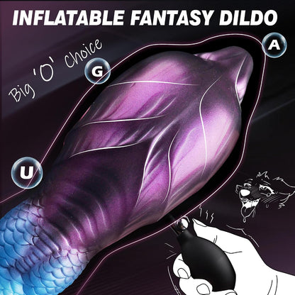 Inflatable Dildo Monster Knot Dildo, Fantasy Horse Inflatable Butt Plug