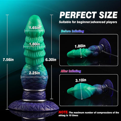 Inflatable Dildo Monster Knot Dildo, Fantasy Horse Inflatable Butt Plug