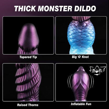Inflatable Dildo Monster Knot Dildo, Fantasy Horse Inflatable Butt Plug