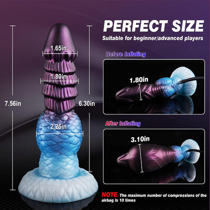 Inflatable Dildo Monster Knot Dildo, Fantasy Horse Inflatable Butt Plug