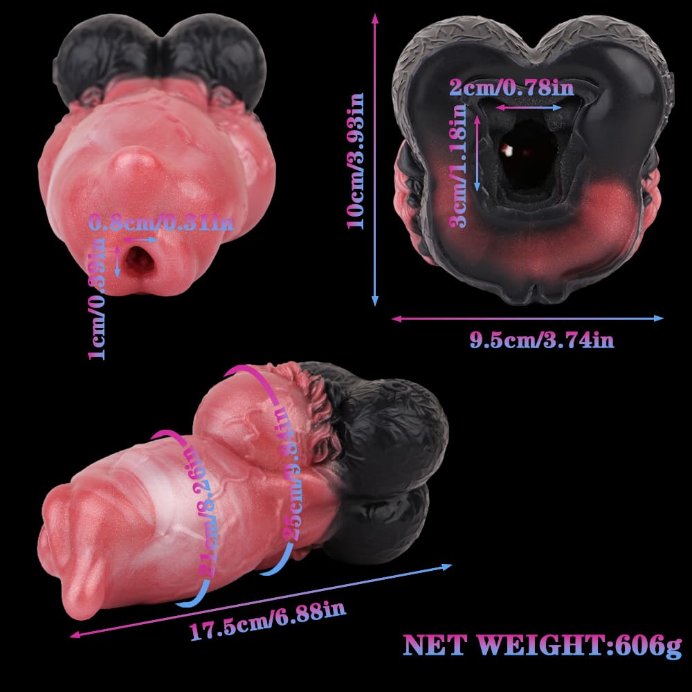 Dog Black-Red Male Masturbator