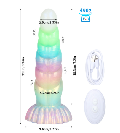 Twisted Luminous Electric Dildo