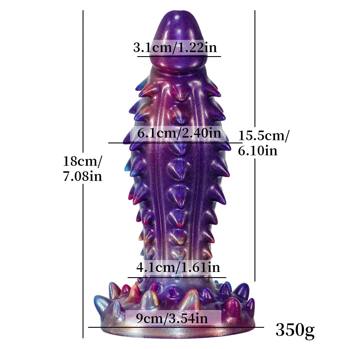 Thick Monster alien Barb Dildo with Suction up Soft Silicone Dildo