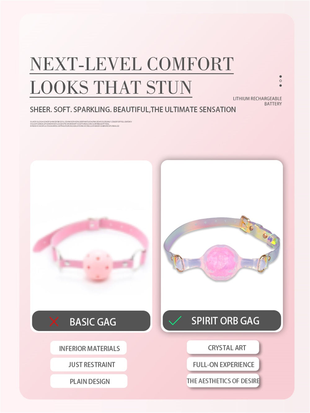 Colorful Crystal Ballgags