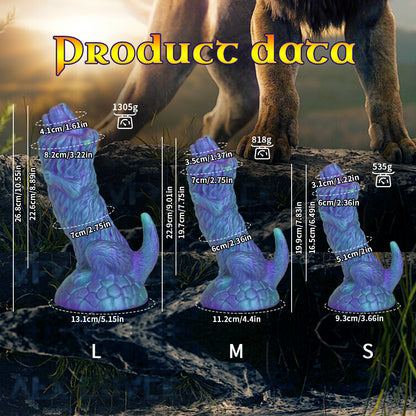 Lion King Gold Dildo | Realistic Fantasy Silicone Toy | S / M / L