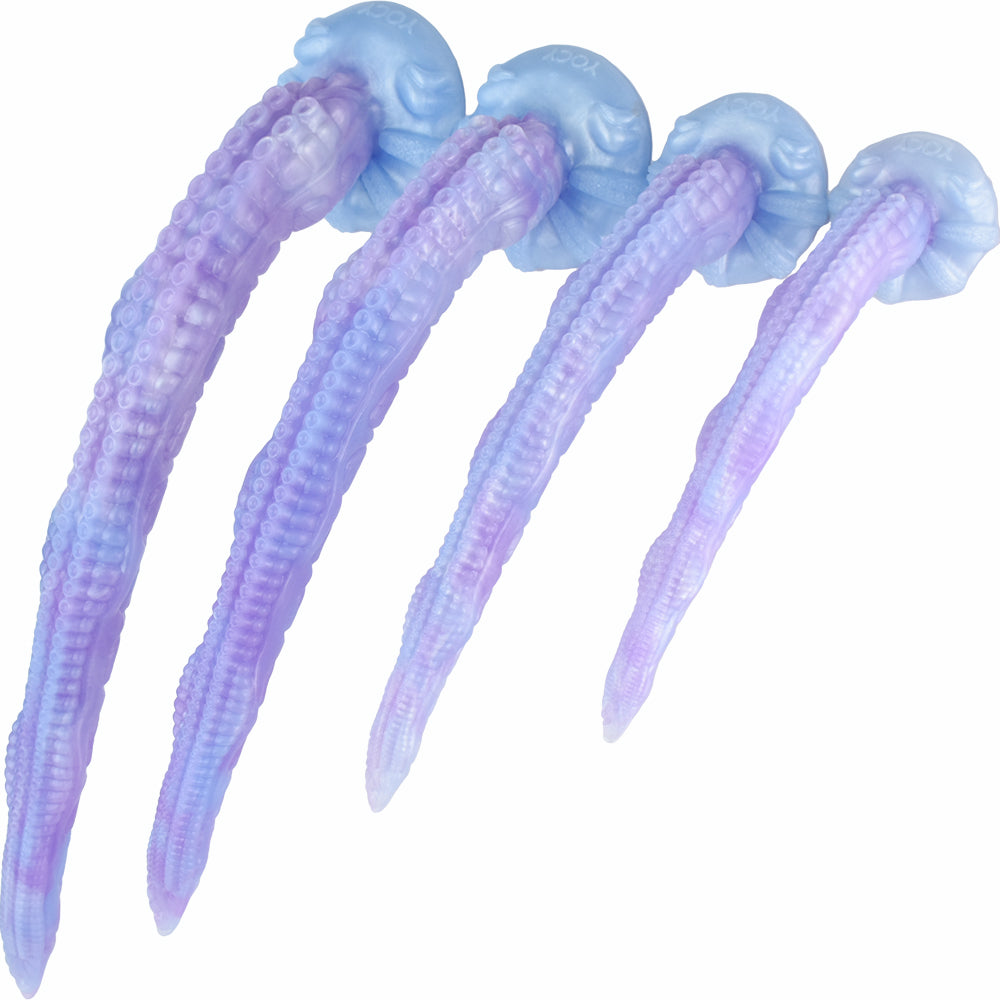 Eel Blue Oversized Tentacle Anal Plug