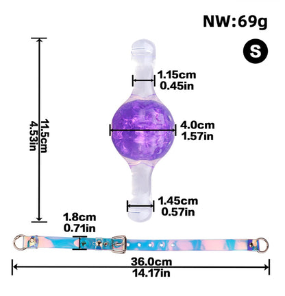 Colorful Crystal Ballgags
