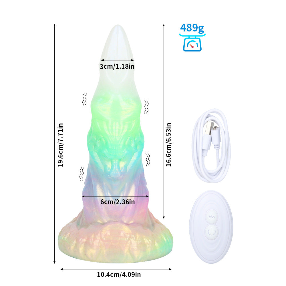 Alien Luminous Electric Dildo | Glow-in-the-Dark Extraterrestrial Fantasy Toy