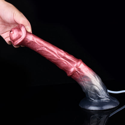 Lords Red Black Gradient Squirting Knot Dildo