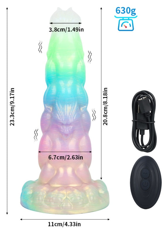 Muscle Strongman Luminous Electric Dildo