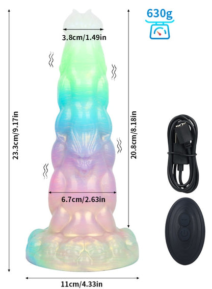 Muscle Strongman Luminous Electric Dildo