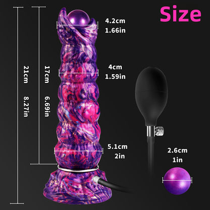Darcy Inflatable Ovipositor Dildo（4 Eggs）