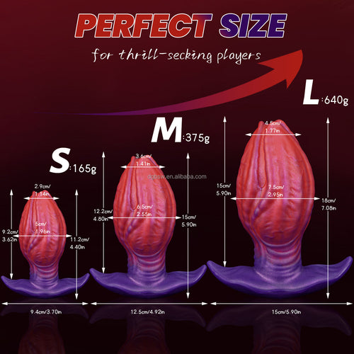 Alien Anal Dildo Giant Plug Wearable Butt Plug Silicone Anal Stretcher Knot Dildo Prostate Massager Fantasy Sex Toys for Women