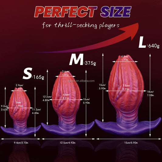 Alien Anal Dildo Giant Plug Wearable Butt Plug Silicone Anal Stretcher Knot Dildo Prostate Massager Fantasy Sex Toys for Women
