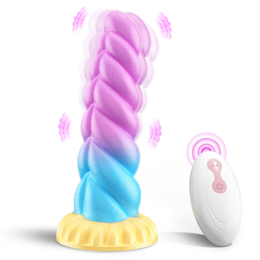 Twisted Bloom™ – Remote-Control Spiral Vibrating Dildo