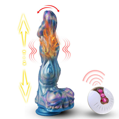 Dire Wolf Rainbow Thrusting Electric Dildo