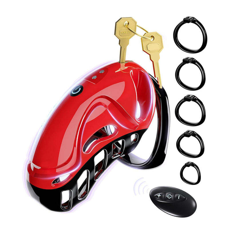Red Chastity Cage | Male Chastity Device | BDSM Cock Cage