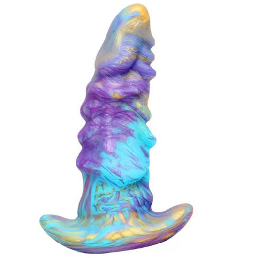 Soft alien Anal Plug Liquid Silicone Butt Plug with Thick T-Shaped Base Anal