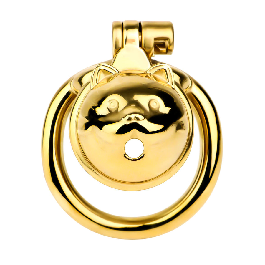 FRRK-245 Lucky Cat Gold Chastity Cage