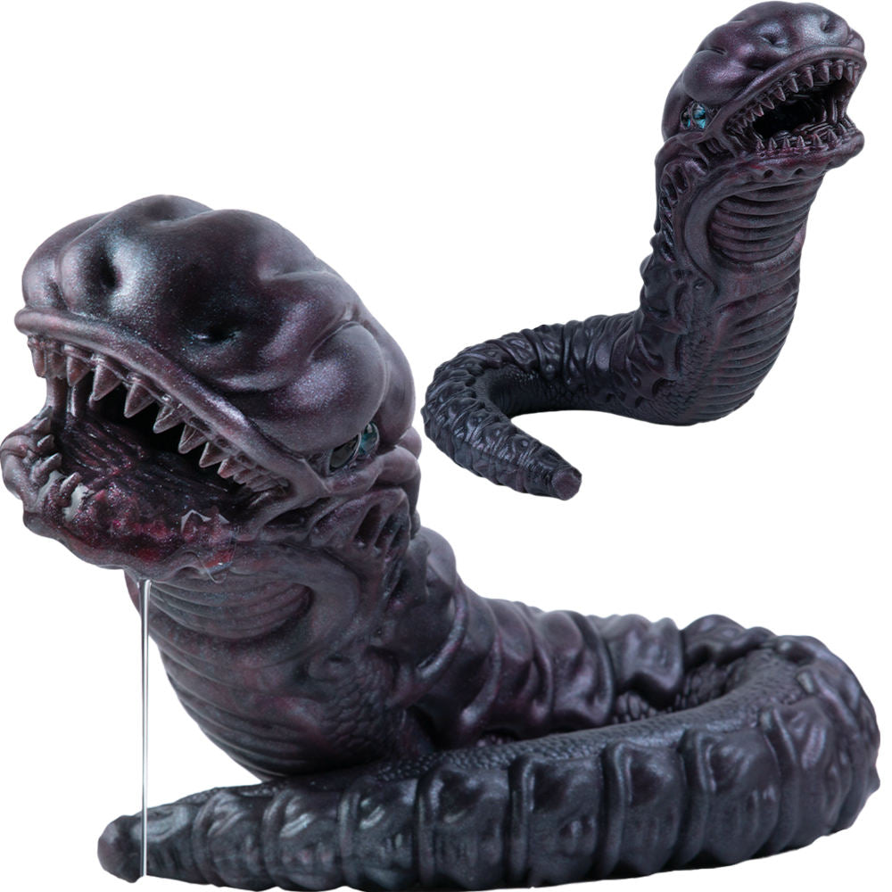 Dark Long Worm Male Masturbator