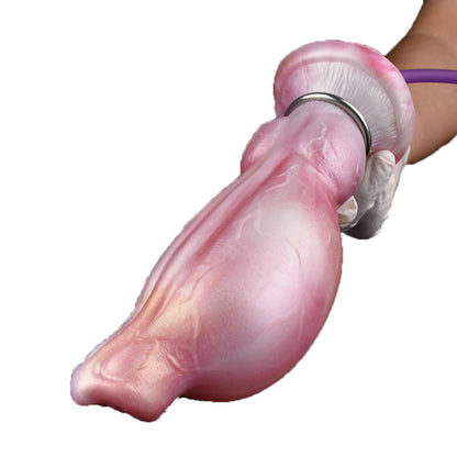 kinny Dog Inflatable Dildo – Adjustable Inflation Fantasy Silicone