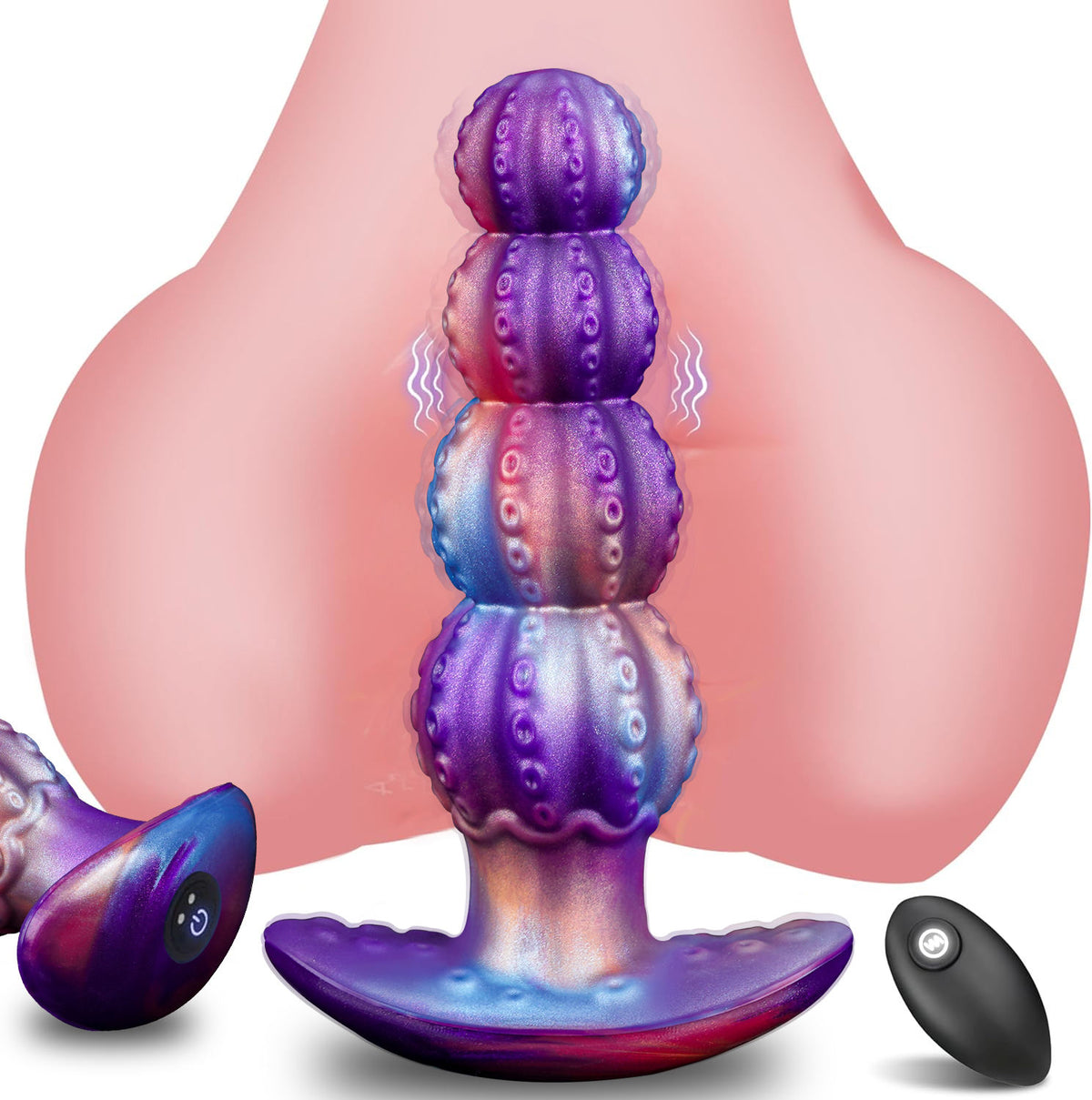 Large Alien Tentacle – Soft Silicone T-Base