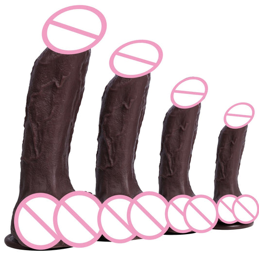 Realistic Silicone Dildo with Suction Cup | Giant Body Safe Dong | Extra Large Soft Silicone Dildo 300g–1806g