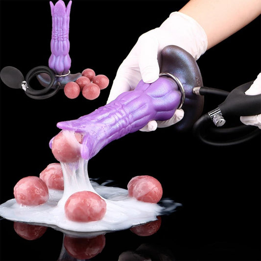 YOCY Ovipositor Fantasy Dildo Suction Cup Lay Eggs Butt Plug Sex Toy for Masturbator  Vaginal Balls Inflatable Dildo