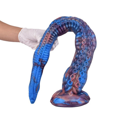 Eel Blue Oversized Tentacle Anal Plug