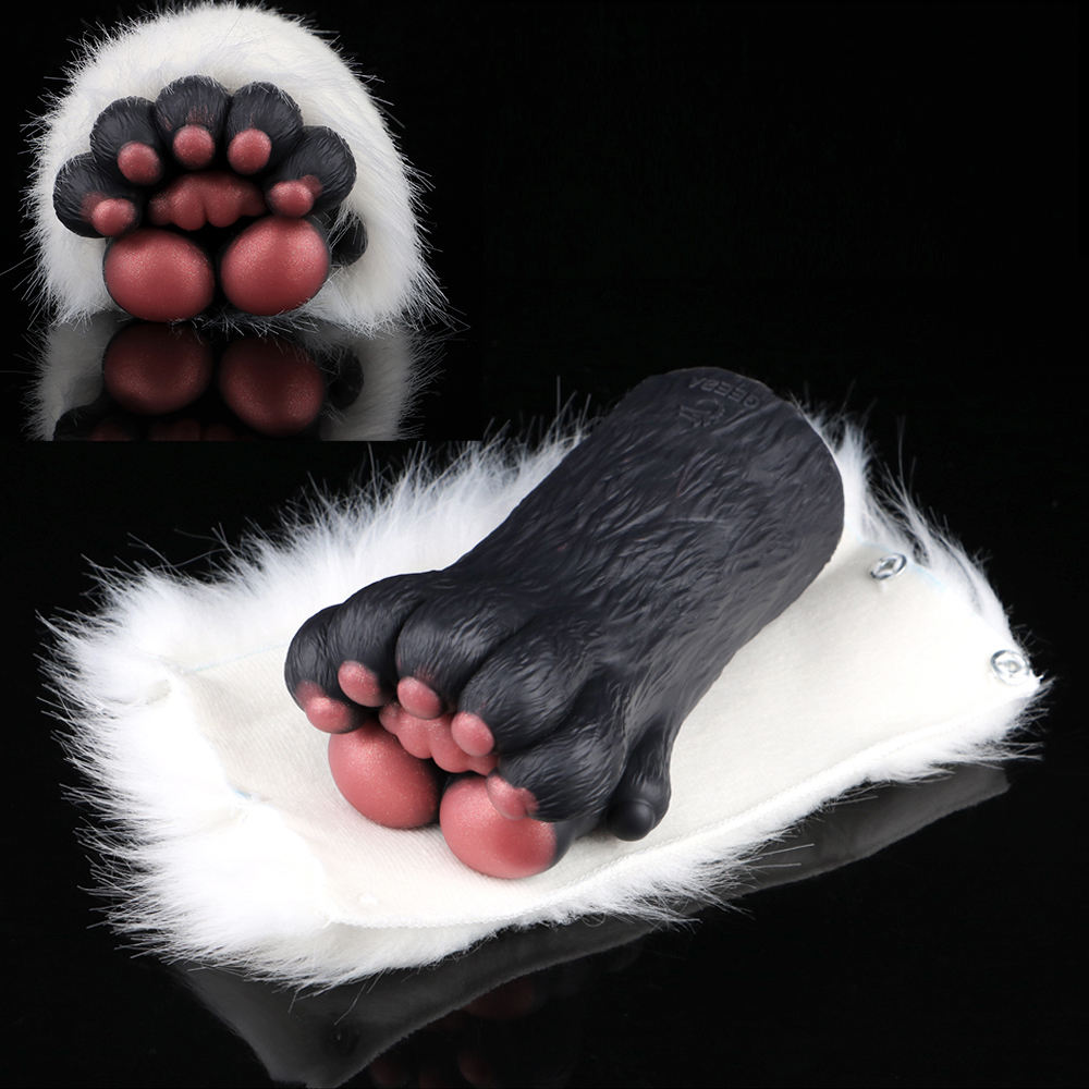 Plush Black Paws Male Masturbator