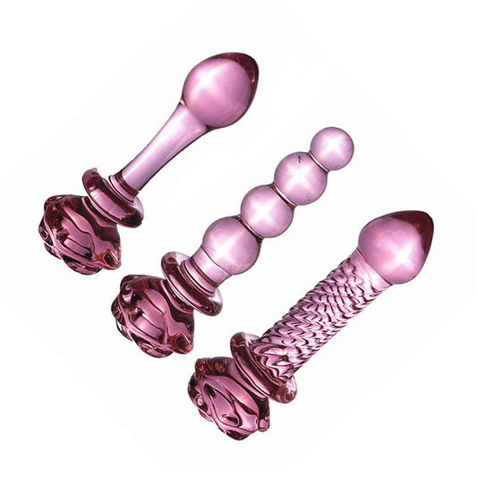 Rose Blossom Glass Wand