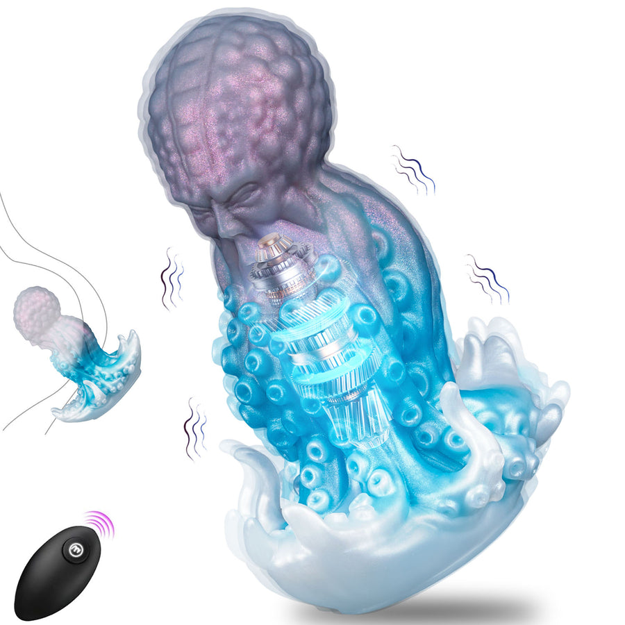 Alien Tentacle Vibrating Butt Plug – Soft Silicone with Remote Control
