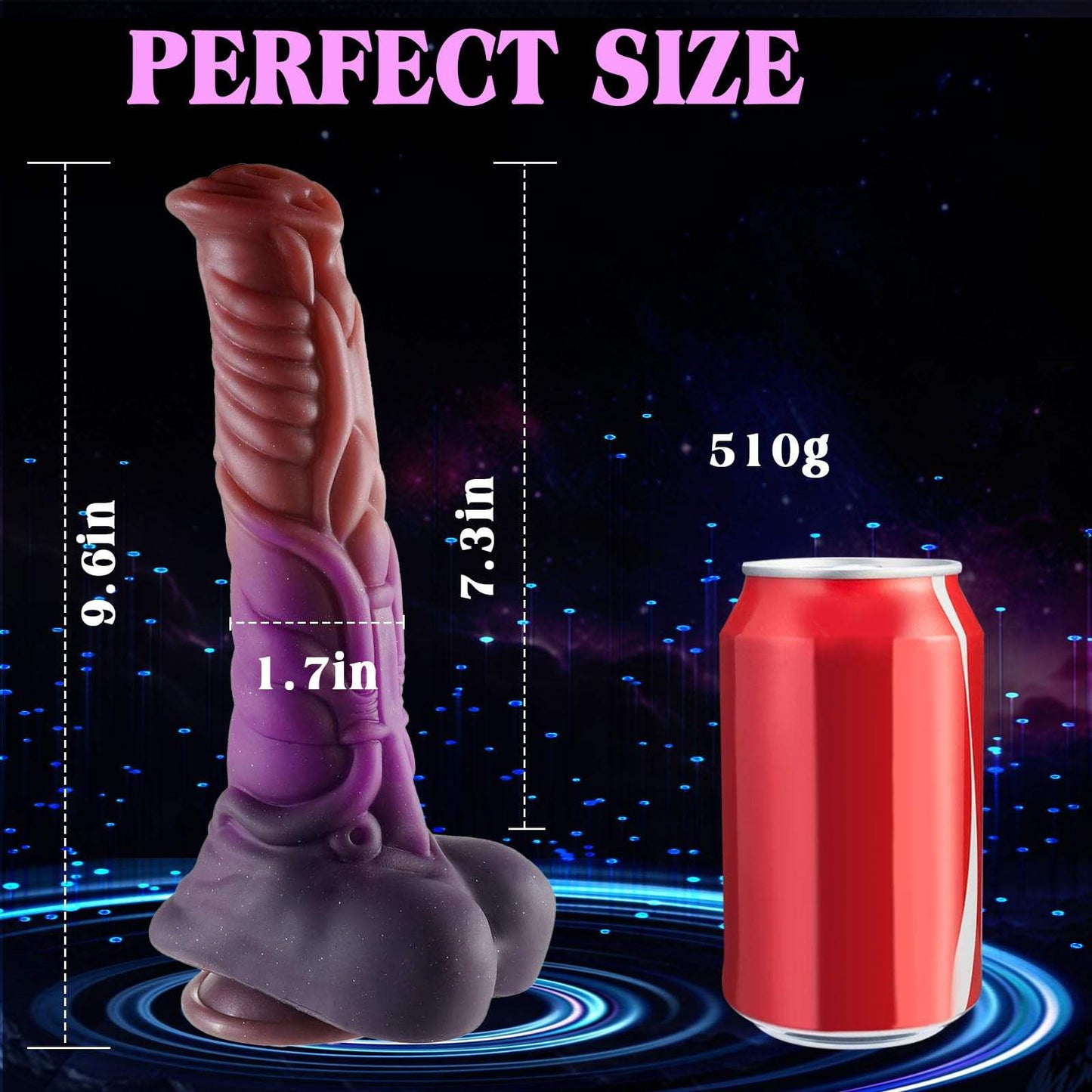Fantasy Horse Knot Dildo with Strong Suction Cup Soft Silicone Monster alien Dildo Adult Sex Toy for Anal G Spot Prostate Play