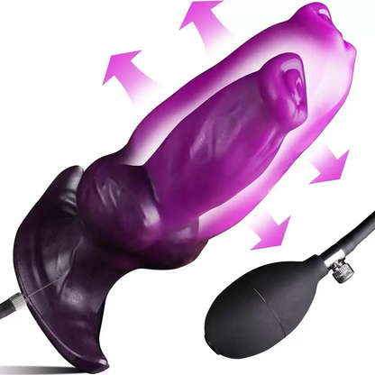 Monster Inflatable Fantasy Dog Knot Dildo