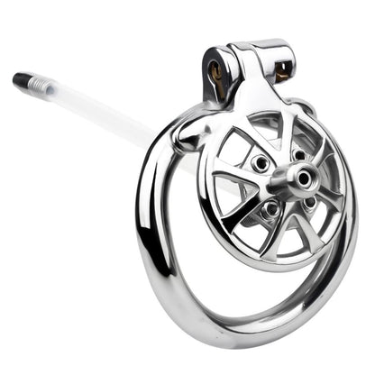 FRRK-247 Flat Cock Chastity Cage with Removable Determination Spikes