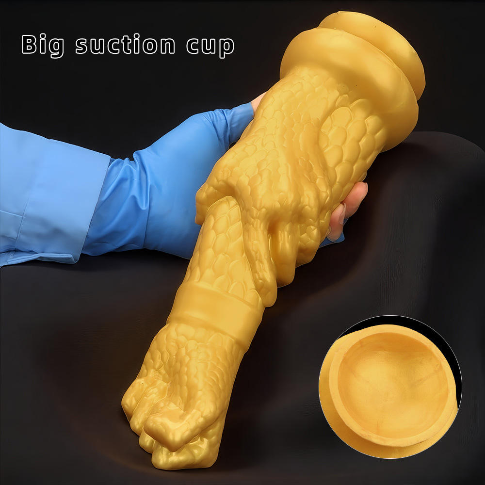 Golden Dragon Scale Silicone Fantasy Toy