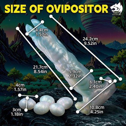 YOCY Fantasy Ovipositor Dildo Hollow Dildo ( 5 EGGS )