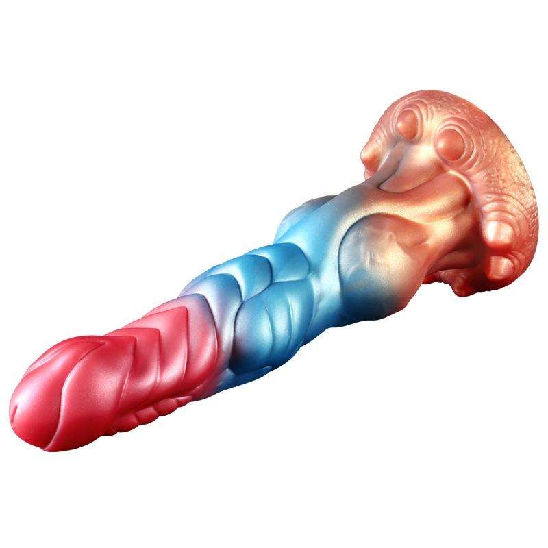 Spike Electric Vibrating Dildo | Multi-Color Fantasy Toy | Red Blue Green