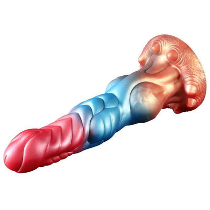 Spike Electric Vibrating Dildo | Multi-Color Fantasy Toy | Red Blue Green