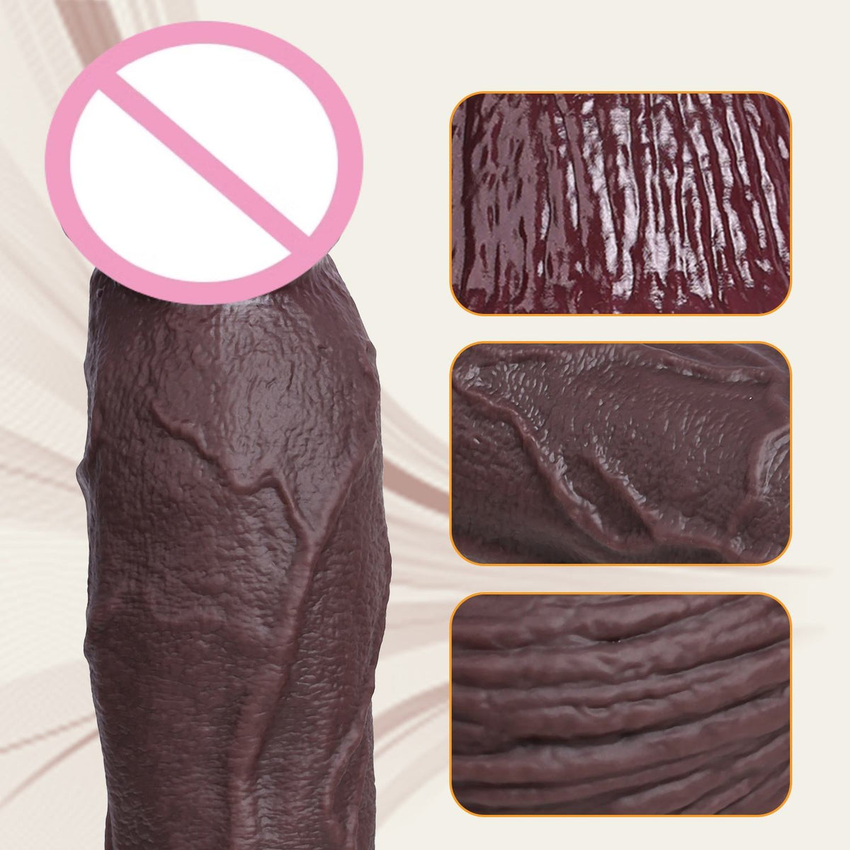 Realistic Silicone Dildo with Suction Cup | Giant Body Safe Dong | Extra Large Soft Silicone Dildo 300g–1806g