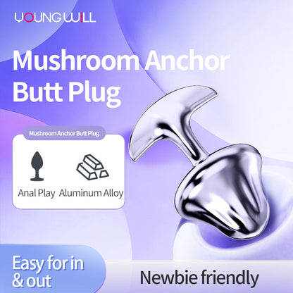 Mushroom Anchor Butt Plug – 3 Sizes