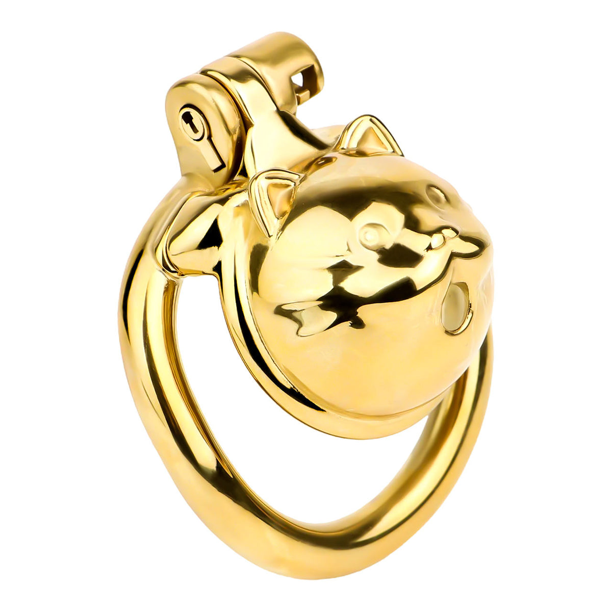 FRRK-245 Lucky Cat Gold Chastity Cage