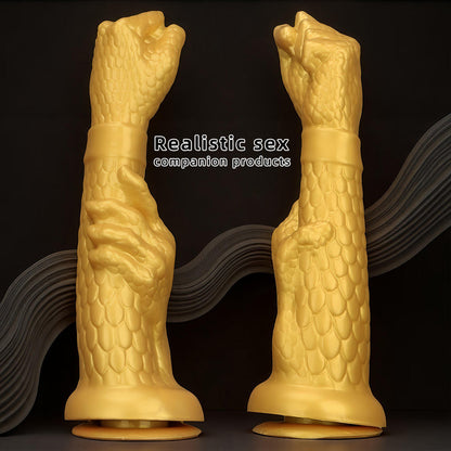 Golden Dragon Scale Silicone Fantasy Toy