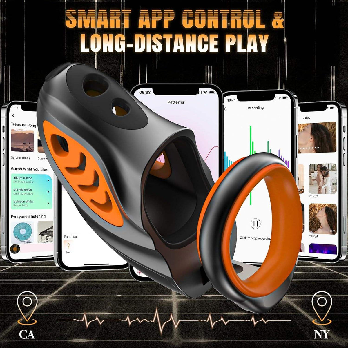 Remote App-Control Chastity Cage – Smart Electro Stimulation Device