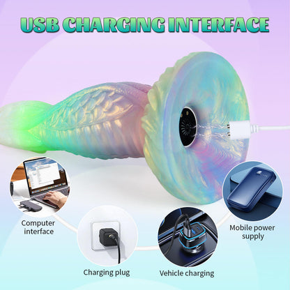 Horse Luminous Electric Dildo | Glow-in-the-Dark Equine Fantasy Toy