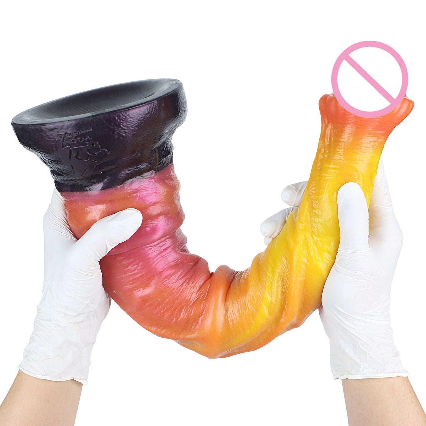 44.2cm*6.2cm*9.2cm Peacock Giant Monster Knot Dildo - Real Animal Tentacle Horse Dildo with Suction Cup G-Spot Stimulator